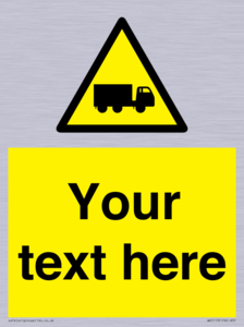 WV5113: Custom Lorry Hazard Sign