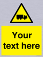 WV5113: Custom Lorry Hazard Sign