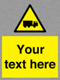 WV5113: Custom Lorry Hazard Sign