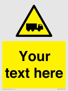 WV5113: Custom Lorry Hazard Sign