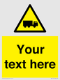 WV5113: Custom Lorry Hazard Sign