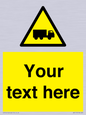 WV5113: Custom Lorry Hazard Sign