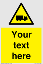 WV5113: Custom Lorry Hazard Sign