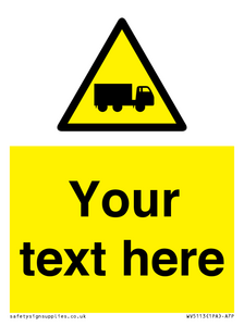 WV5113: Custom Lorry Hazard Sign