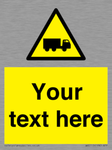 WV5113: Custom Lorry Hazard Sign