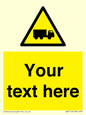 WV5113: Custom Lorry Hazard Sign