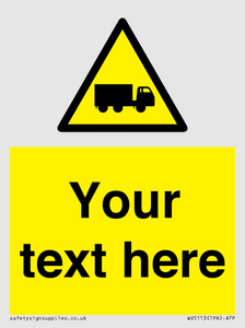 WV5113: Custom Lorry Hazard Sign