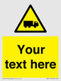 WV5113: Custom Lorry Hazard Sign