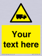 WV5113: Custom Lorry Hazard Sign