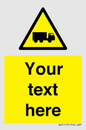 WV5113: Custom Lorry Hazard Sign