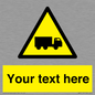 WV5113: Custom Lorry Hazard Sign