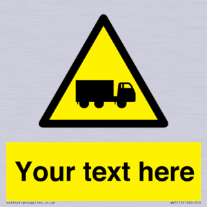 WV5113: Custom Lorry Hazard Sign