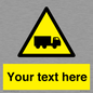WV5113: Custom Lorry Hazard Sign