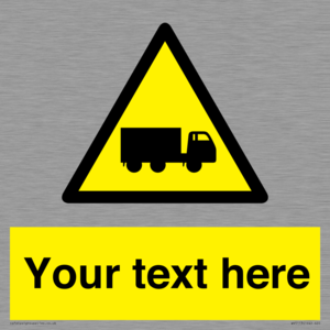 WV5113: Custom Lorry Hazard Sign