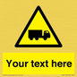 WV5113: Custom Lorry Hazard Sign