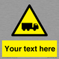 WV5113: Custom Lorry Hazard Sign
