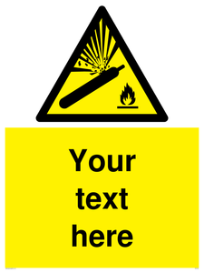 WV5120: Custom Gas Cylinder Sign