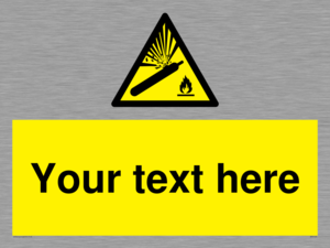 WV5120: Custom Gas Cylinder Sign