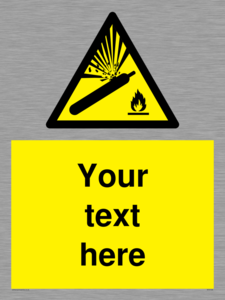 WV5120: Custom Gas Cylinder Sign