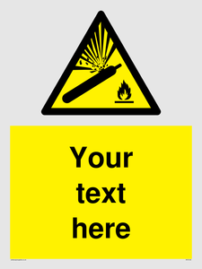 WV5120: Custom Gas Cylinder Sign