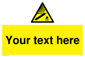 WV5120: Custom Gas Cylinder Sign