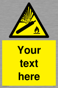 WV5120: Custom Gas Cylinder Sign