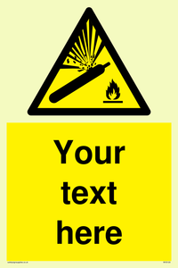 WV5120: Custom Gas Cylinder Sign