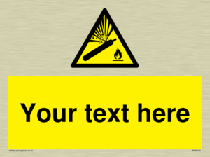 WV5120: Custom Gas Cylinder Sign