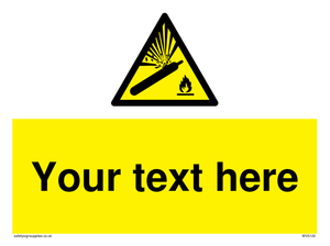 WV5120: Custom Gas Cylinder Sign