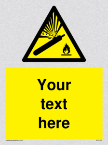 WV5120: Custom Gas Cylinder Sign