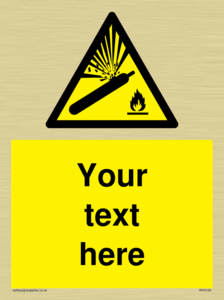 WV5120: Custom Gas Cylinder Sign