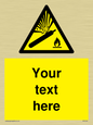 WV5120: Custom Gas Cylinder Sign