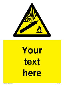 WV5120: Custom Gas Cylinder Sign