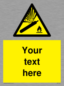 WV5120: Custom Gas Cylinder Sign