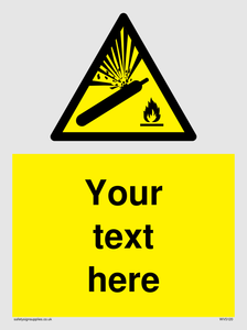 WV5120: Custom Gas Cylinder Sign