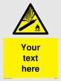 WV5120: Custom Gas Cylinder Sign