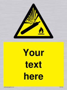 WV5120: Custom Gas Cylinder Sign