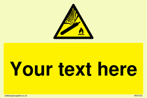 WV5120: Custom Gas Cylinder Sign