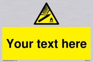 WV5120: Custom Gas Cylinder Sign