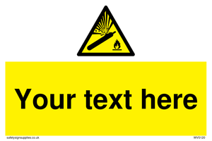 WV5120: Custom Gas Cylinder Sign