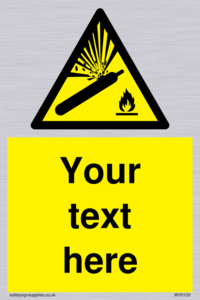 WV5120: Custom Gas Cylinder Sign