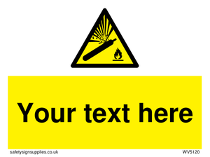 WV5120: Custom Gas Cylinder Sign