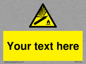 WV5120: Custom Gas Cylinder Sign