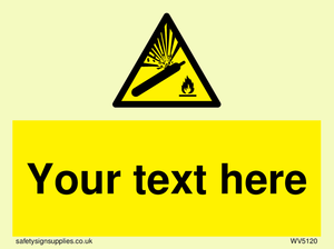 WV5120: Custom Gas Cylinder Sign