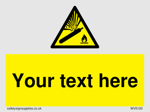 WV5120: Custom Gas Cylinder Sign