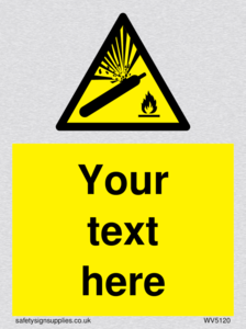 WV5120: Custom Gas Cylinder Sign