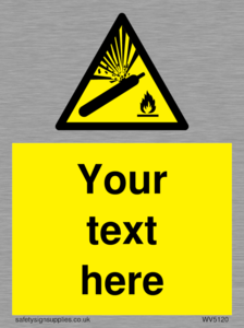 WV5120: Custom Gas Cylinder Sign