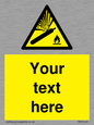 WV5120: Custom Gas Cylinder Sign