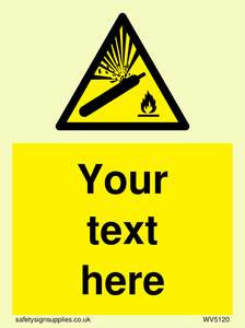 WV5120: Custom Gas Cylinder Sign