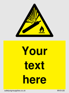 WV5120: Custom Gas Cylinder Sign